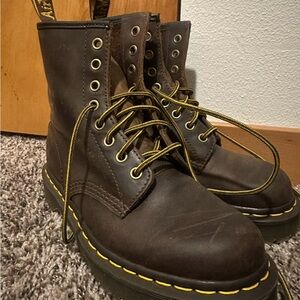 Dr. Martens 1460 Crazy Horse Leather Lace Up Boot